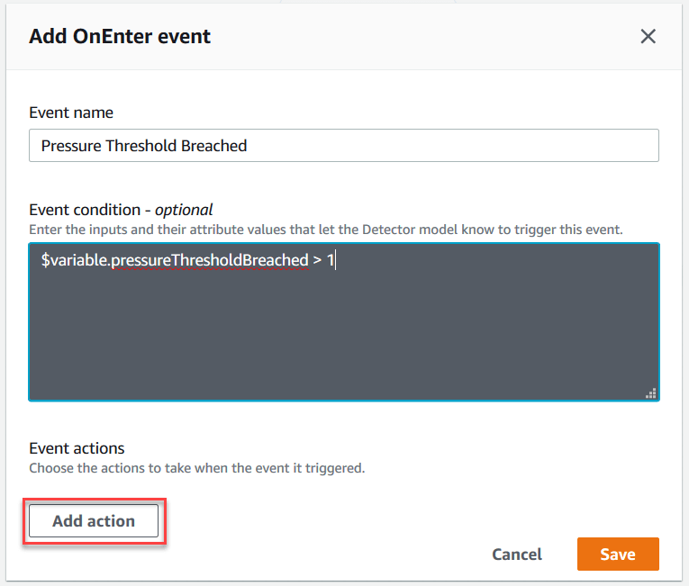 Create a detector model AWS IoT Events