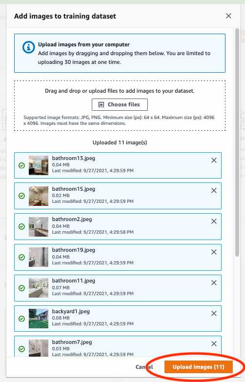 Tutorial Classifying images Rekognition