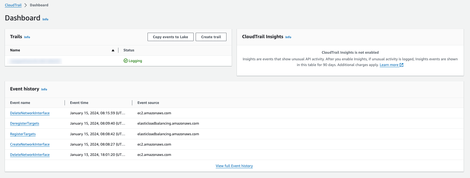 AWS CloudTrail 入门教程 AWS CloudTrail