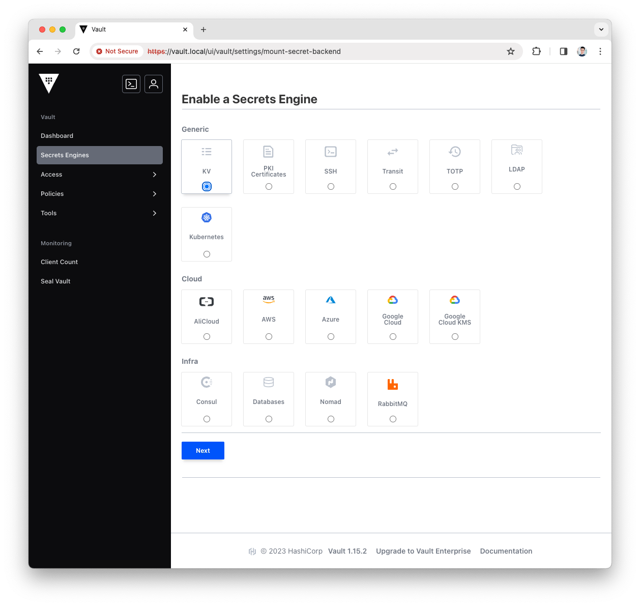 Configure and Use the HashiCorp Vault KV Secret Engine :: Axual