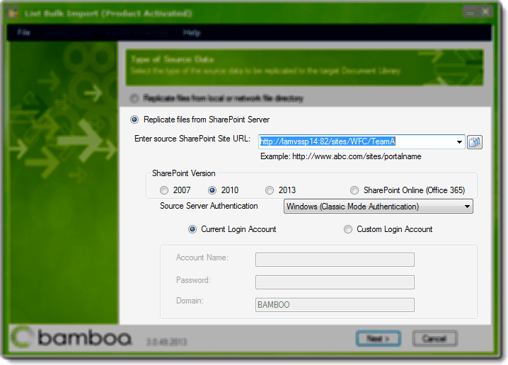 Replicate Files from a SharePoint Server Bamboo Solutions