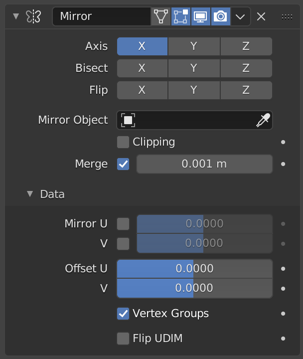 Mirror Modifier — Blender Manual