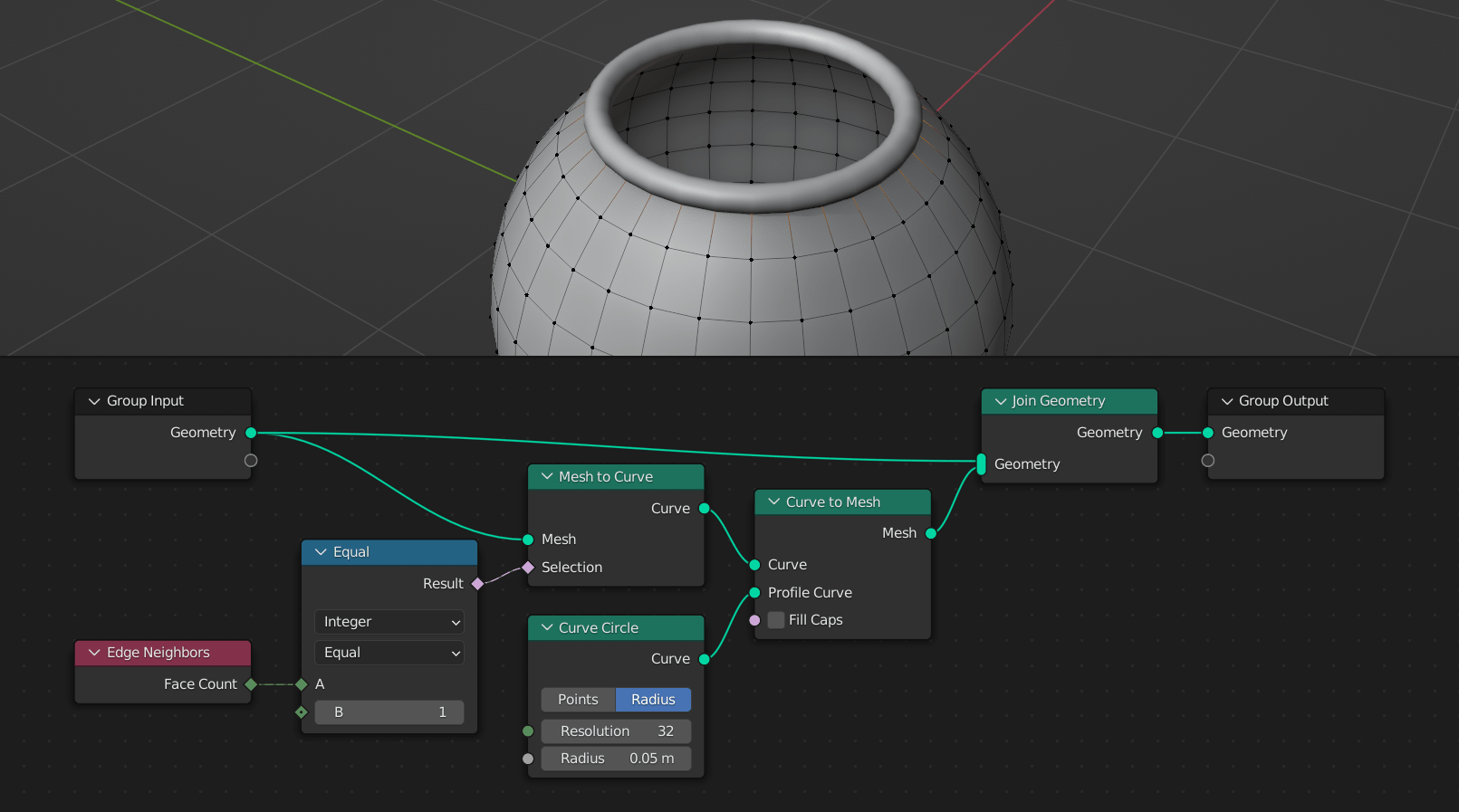 Edge Neighbors Node — Blender Manual
