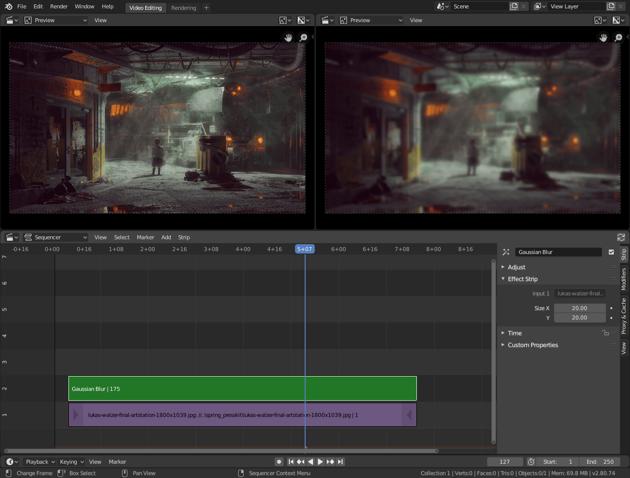 Gaussian Blur Strip Blender 4.2 Manual