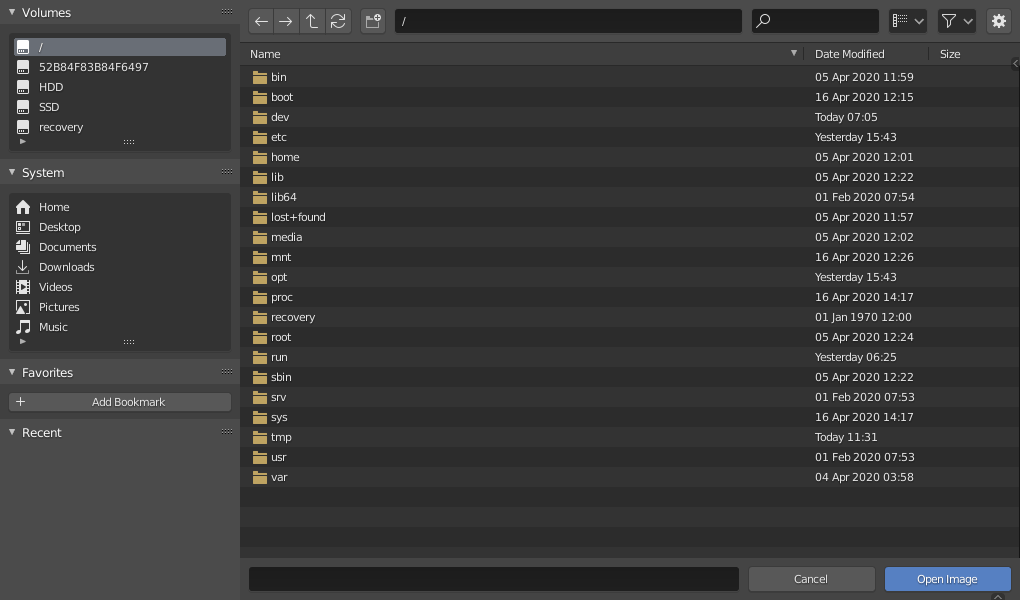 File Browser Blender 4.3 Manual