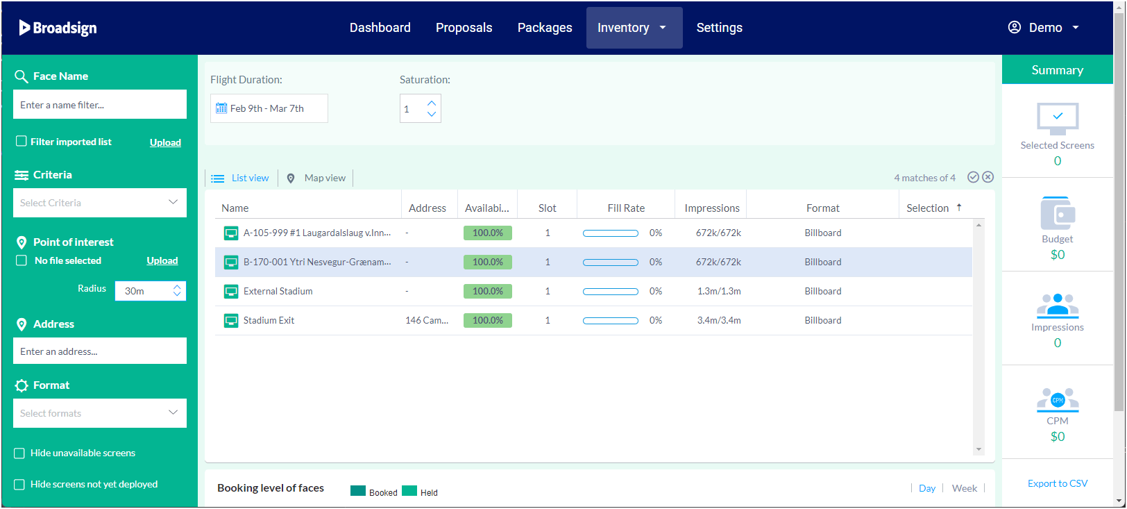 Set Up Static Inventory