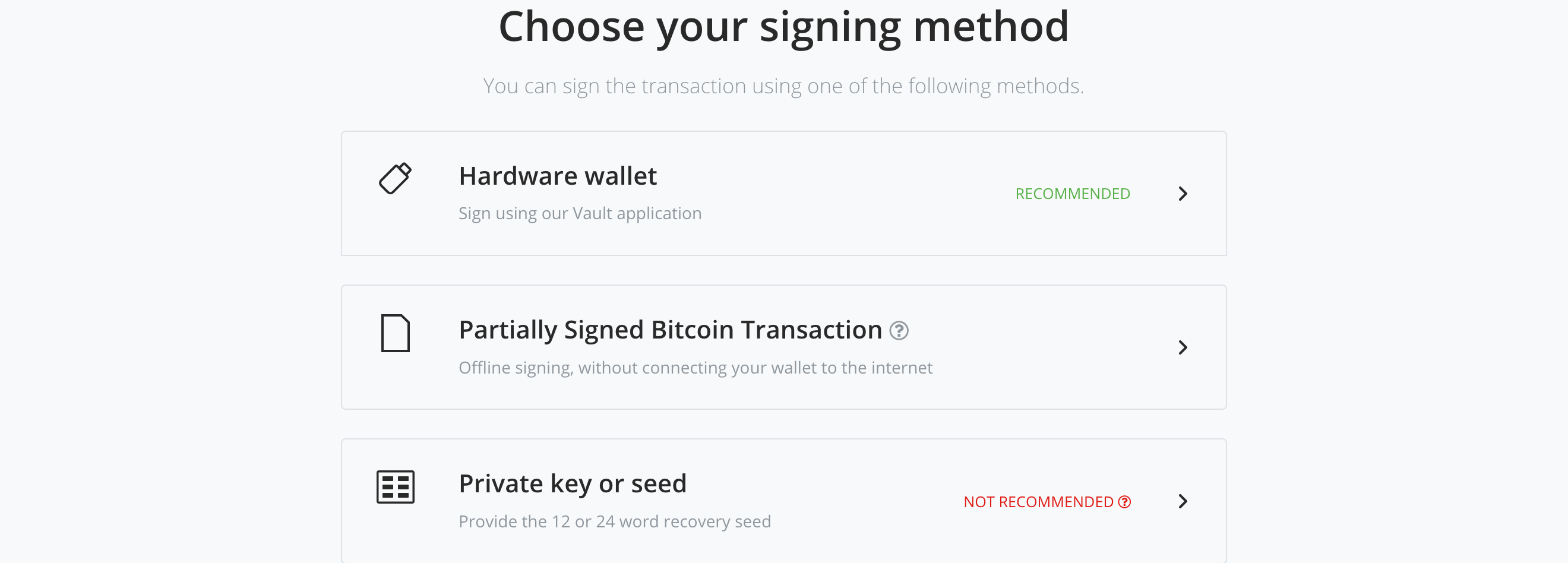 Create a new wallet BTCPay Server