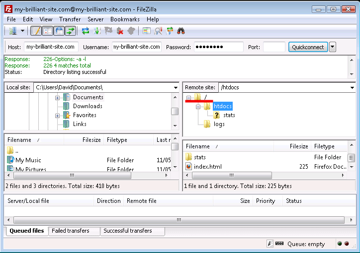Setting up FTP access Documentation Bytemark