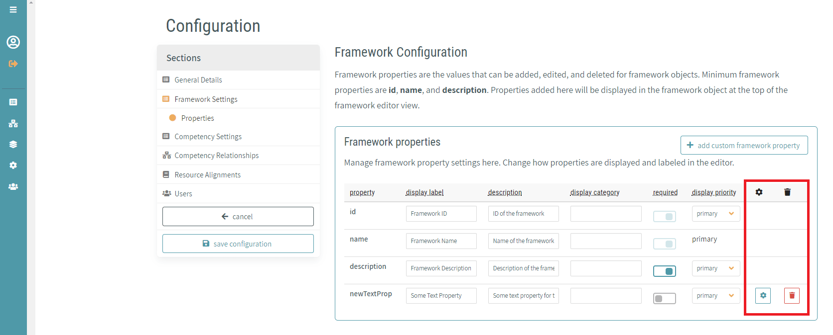 Configuring Framework Properties CaSS Docs