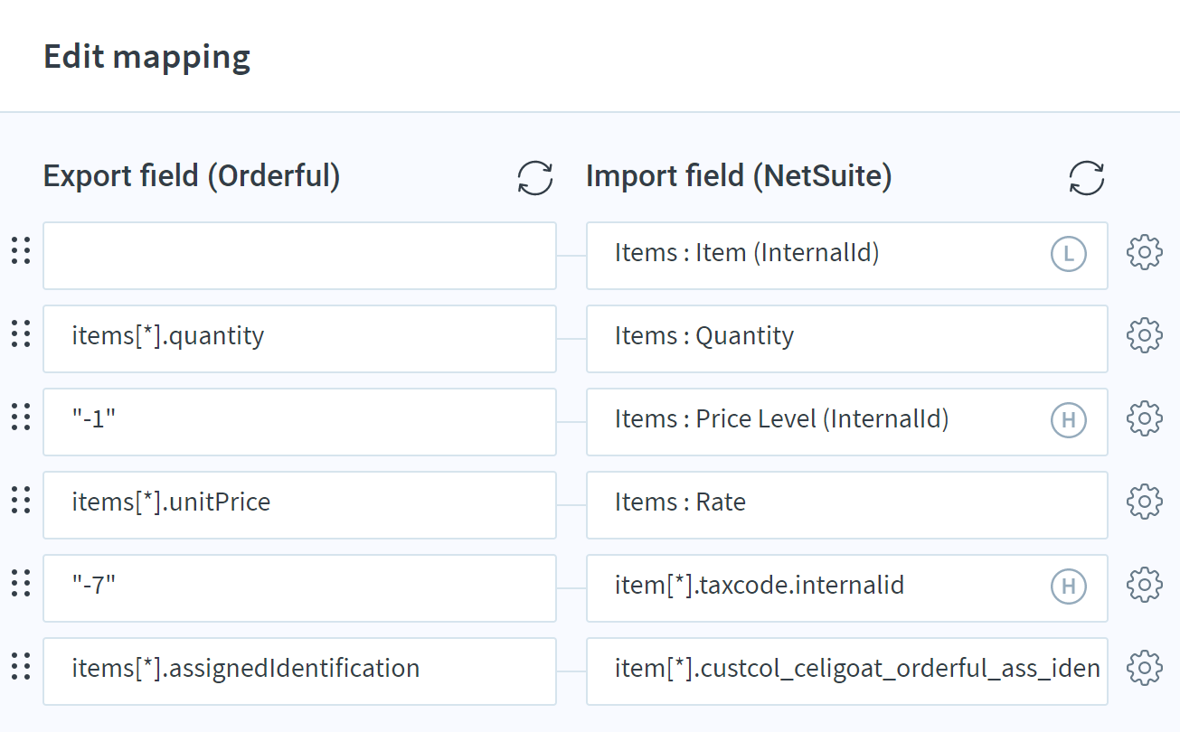Configure and run flows in the Orderful NetSuite integration template