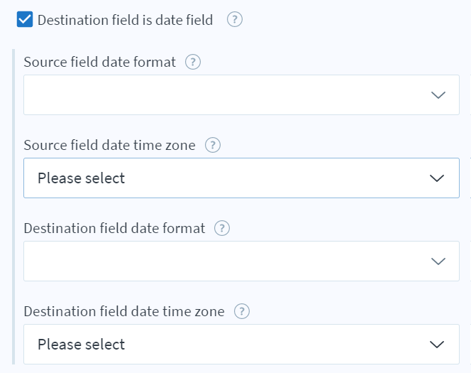 Mapper 2.0 Destination field settings Celigo Help Center