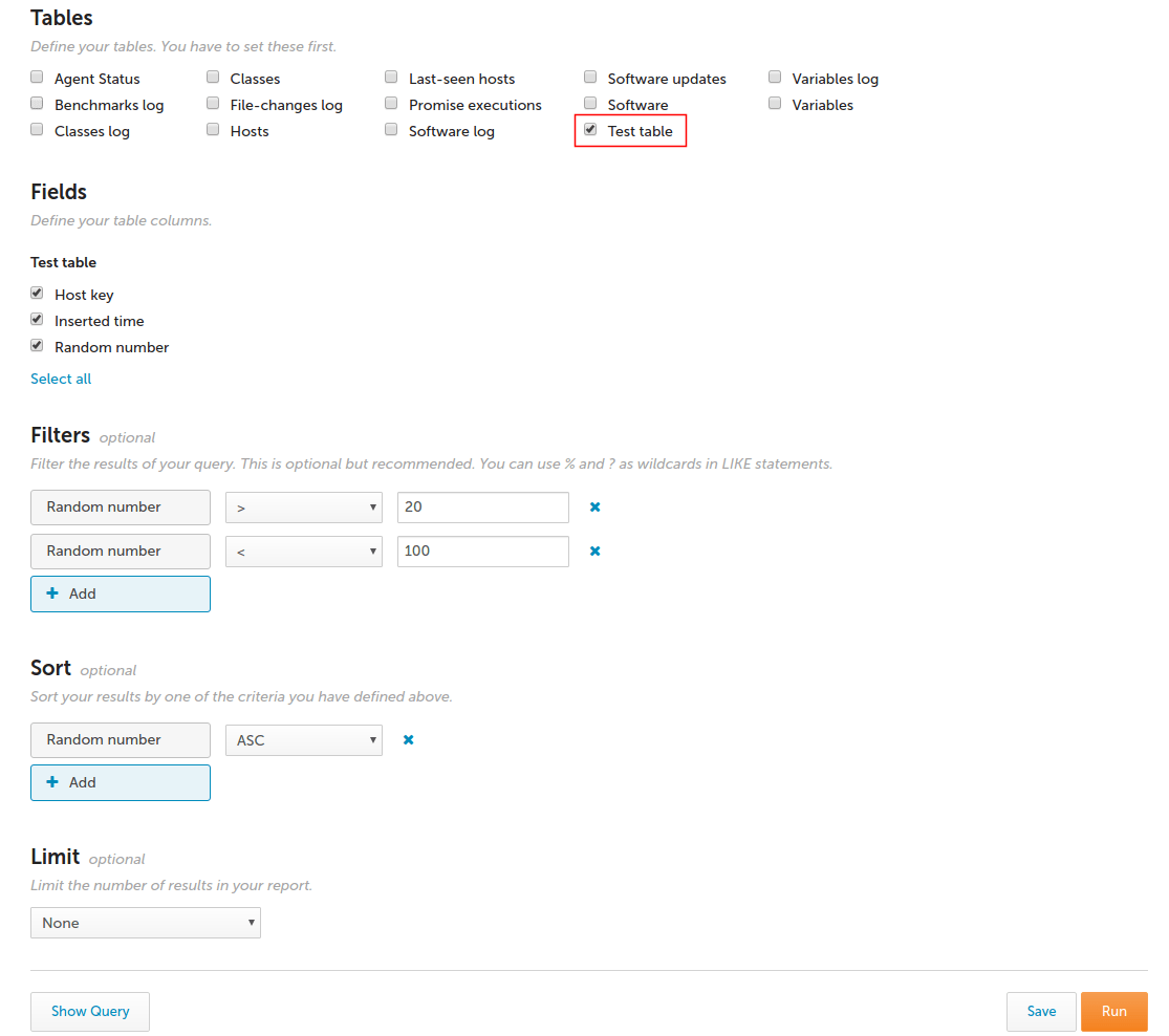 CFEngine 3.10 Documentation Extending Query Builder in Mission Portal