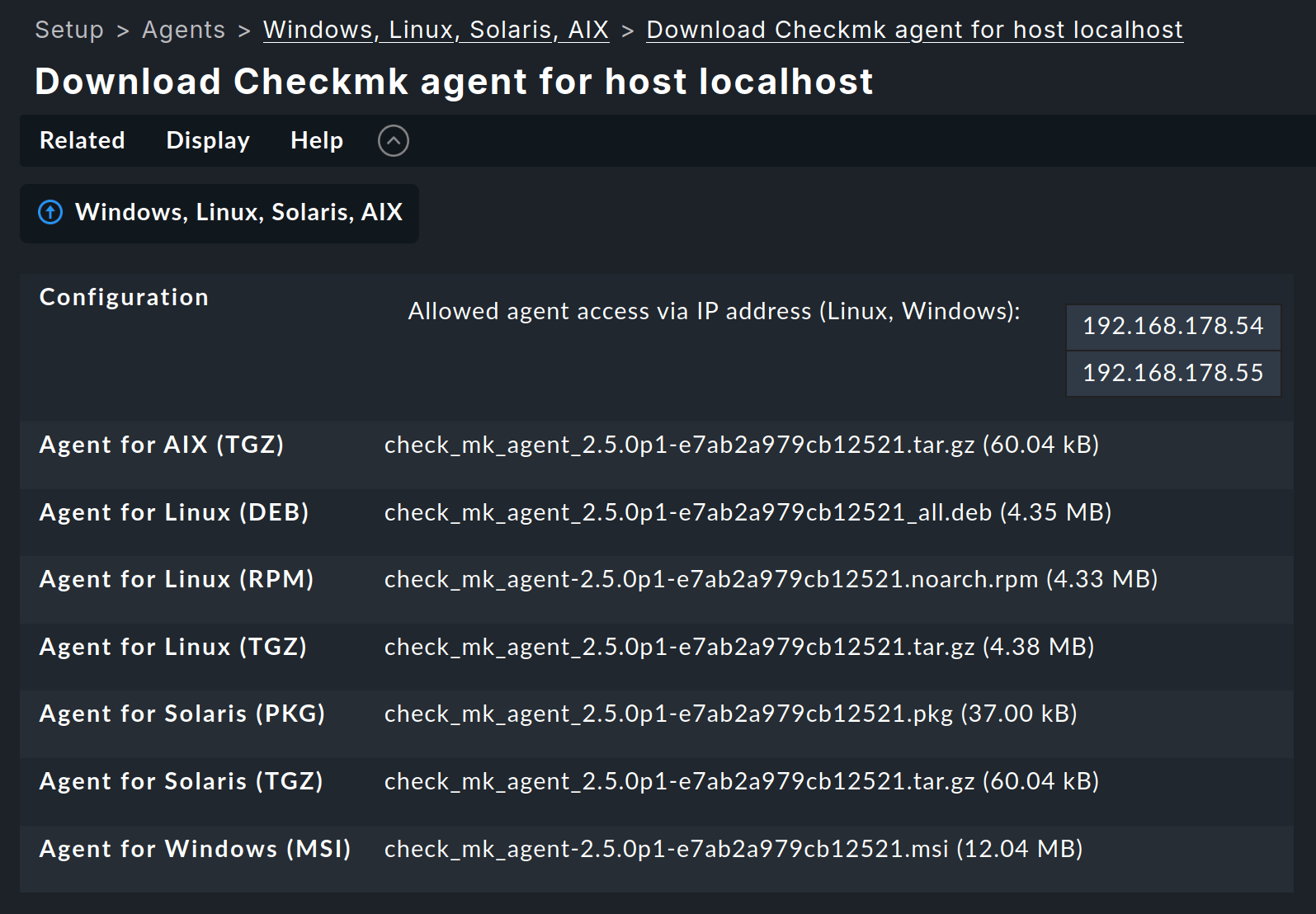 Monitoring agents Monitoring devices in a network with Checkmk