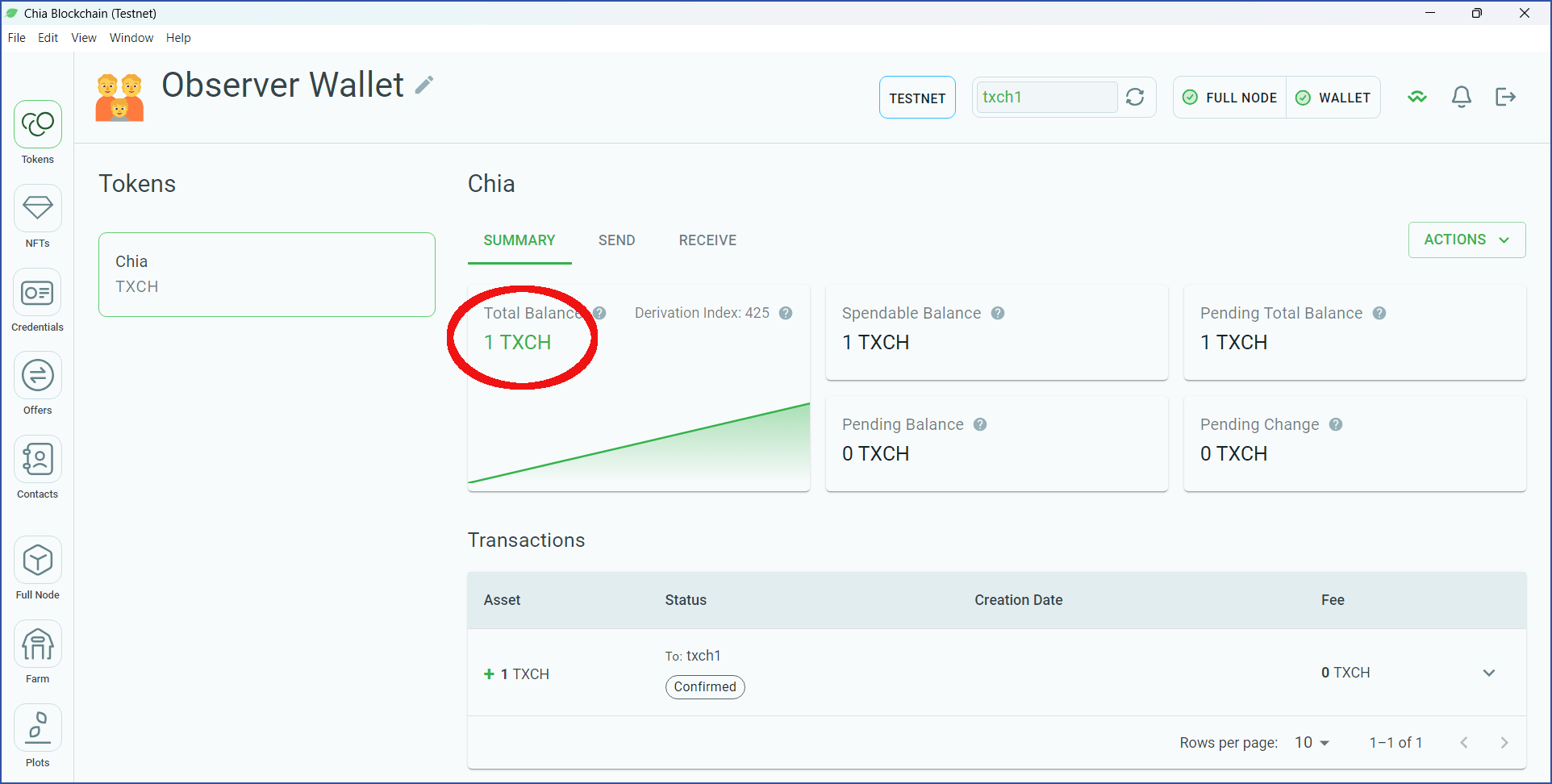Observer Wallet Guide Chia Documentation