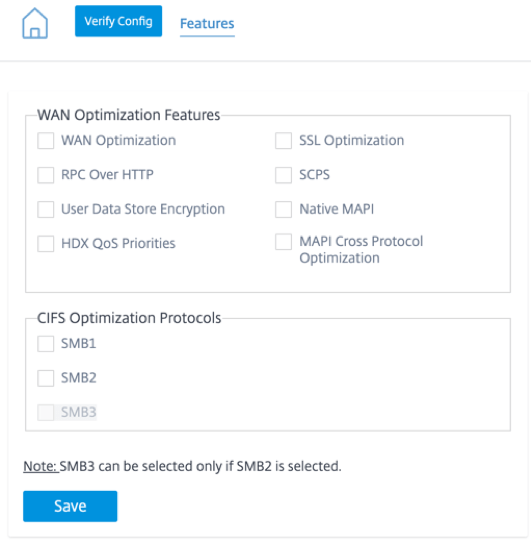 PE support WAN optimization configuration Citrix SDWAN Orchestrator