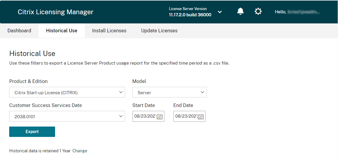citrix licensing server