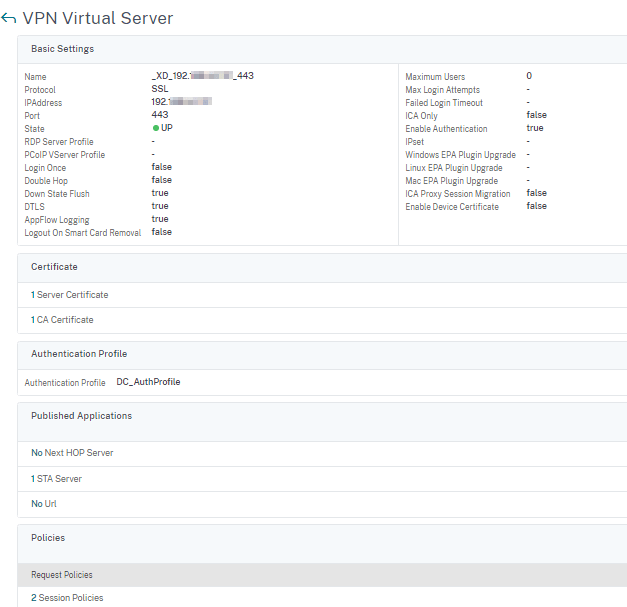 PoC Guide nFactor for Citrix Gateway Authentication with Device Certificate