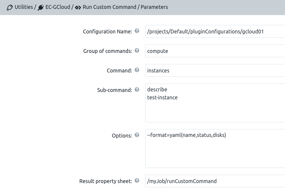 GCloud plugin use cases