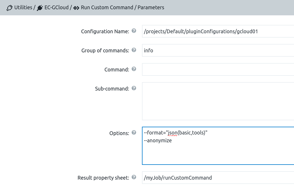 GCloud plugin use cases