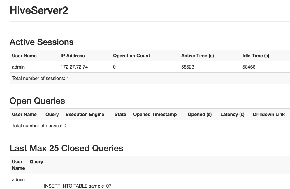 Tracking Hive on Tez query execution