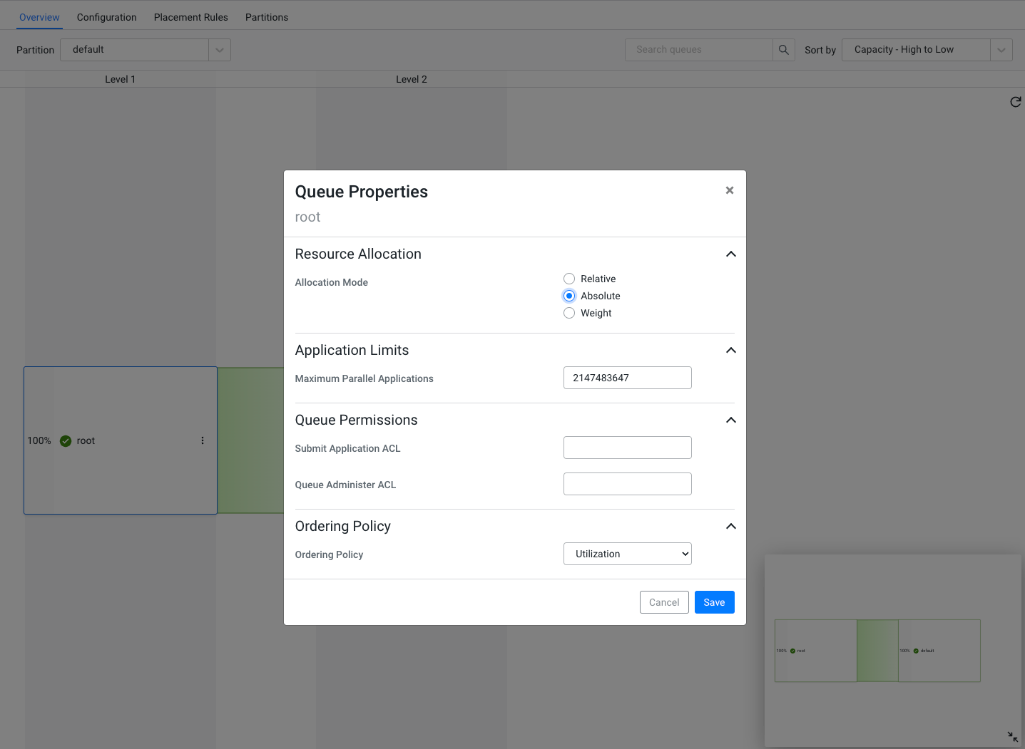 Configuring multiple YARN queues for autoscaling