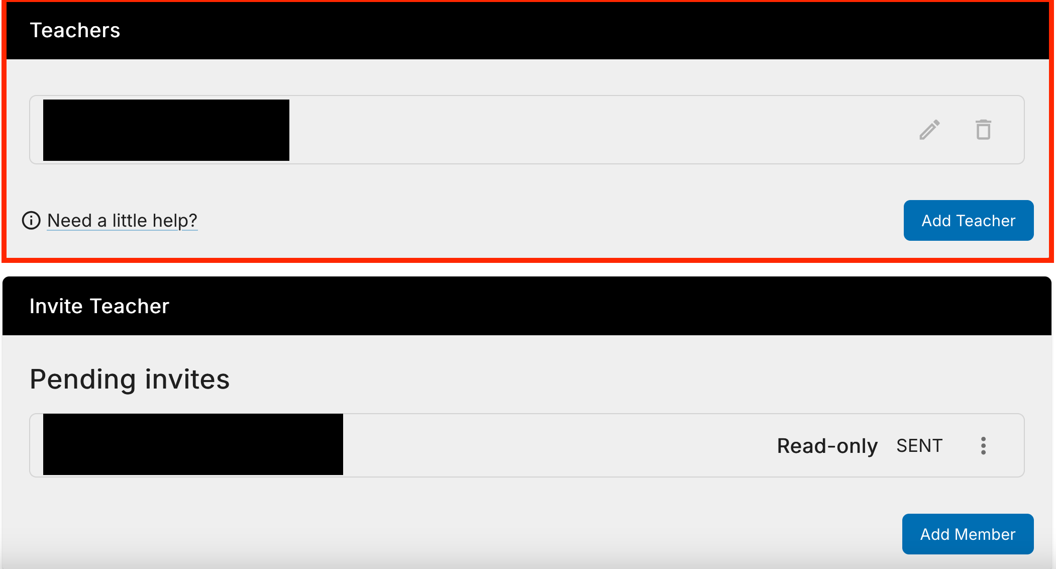 Add or Remove Teachers in a Course — documentation