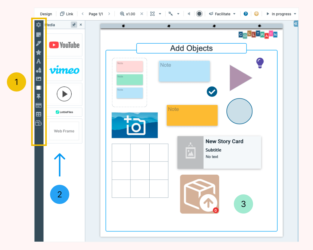 Add objects to flipchart Colltrain Docs