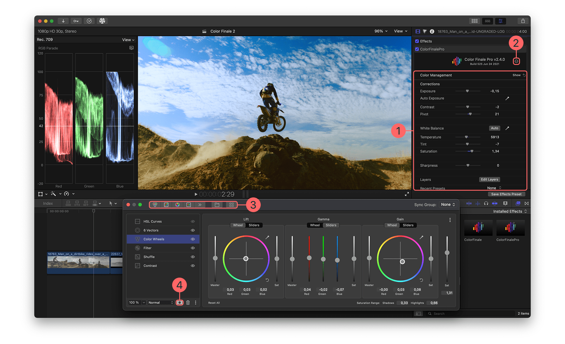 Color finale pro vs standard ranklikos