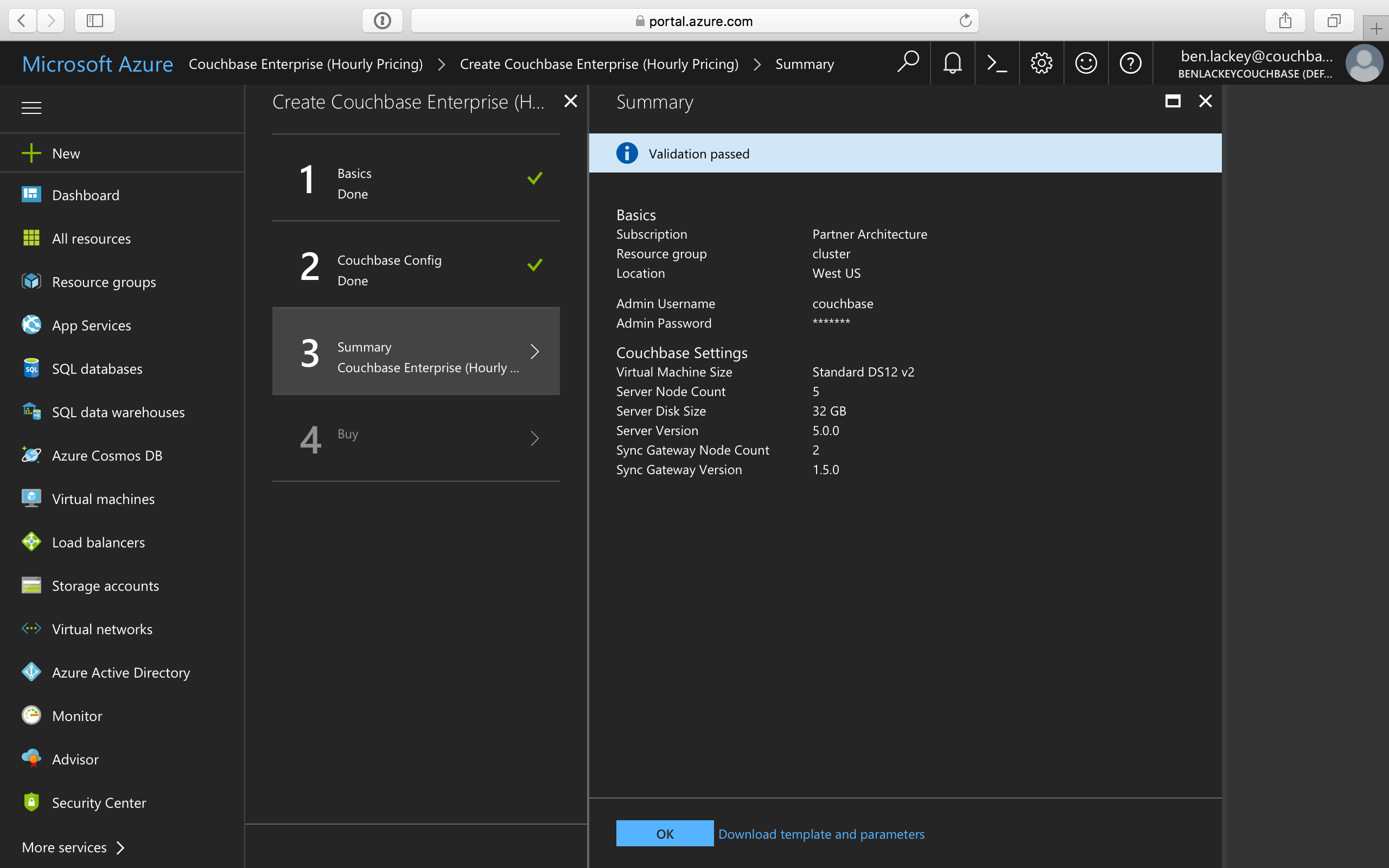 Deploy Couchbase Server Using Azure Marketplace Couchbase Docs