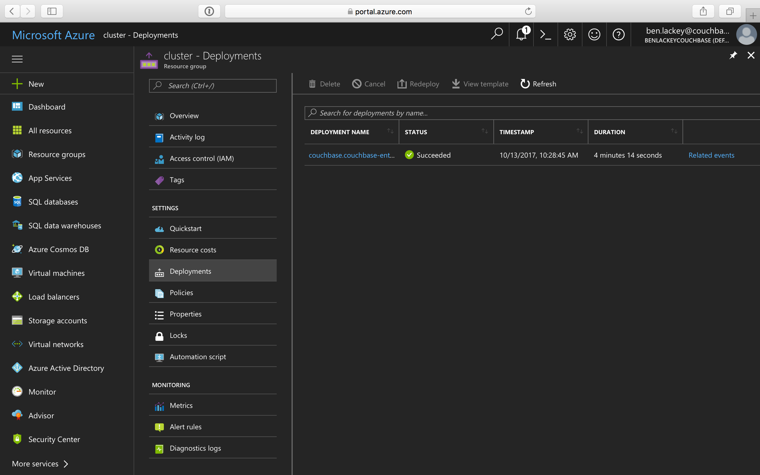 Deploy Couchbase Server Using Azure Marketplace Couchbase Docs