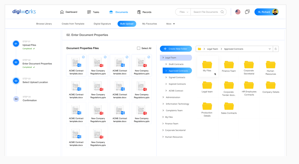 Upload Bulk Documents Documentation
