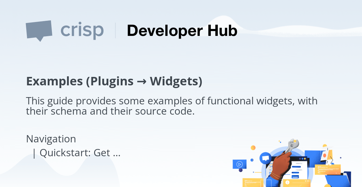 Examples (Plugins → Widgets)