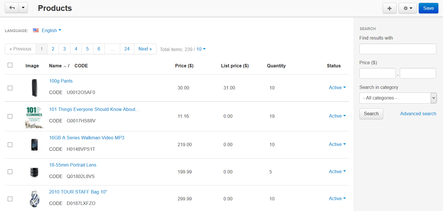 Products — CSCart 4.3.x documentation