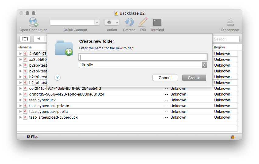 Backblaze B2 — Cyberduck Help documentation