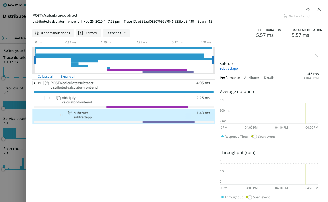 HowTo Setup New Relic for distributed tracing Dapr Docs
