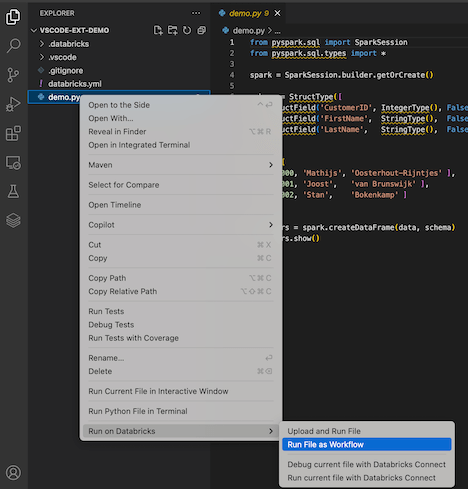Run a file on a cluster or a file or notebook as a job in Databricks