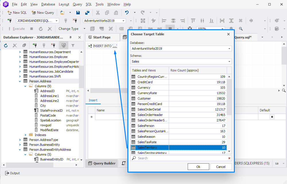 Working with different query types