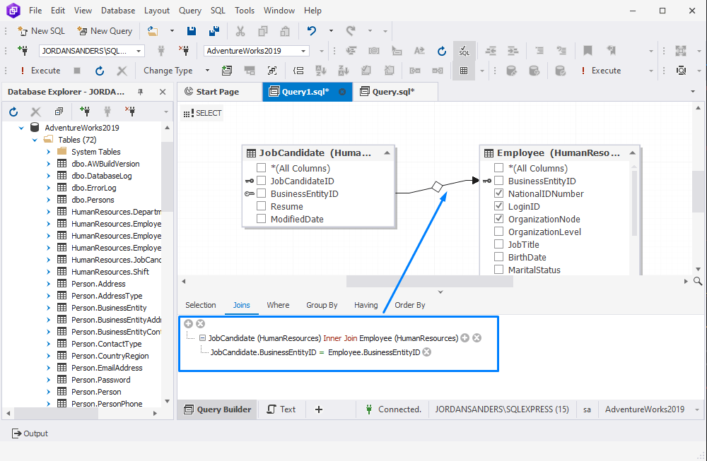 Designing conditions for JOIN clauses