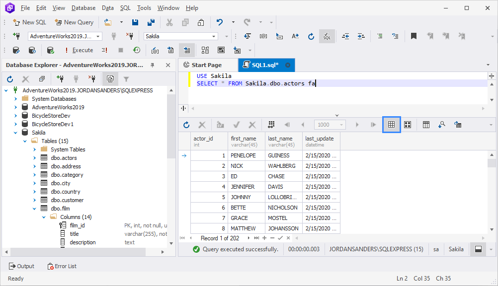 SQL Editor overview