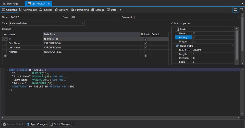 Create Table Syntax In Oracle With Identity Column Matttroy
