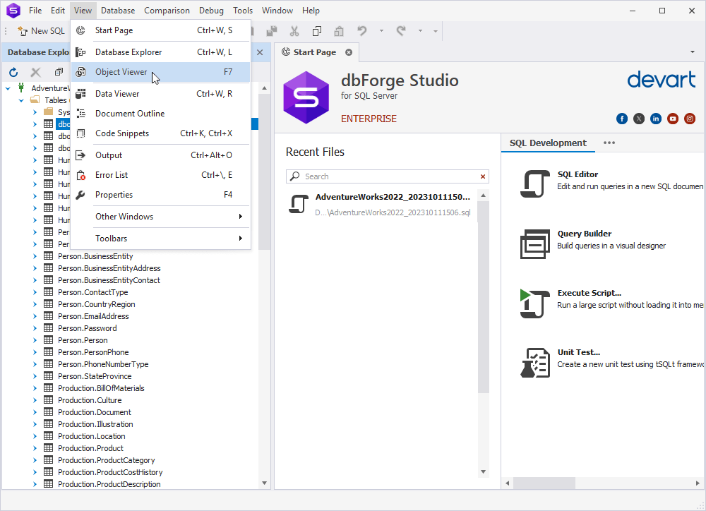 How to generate the DDL and DML statements for database objects