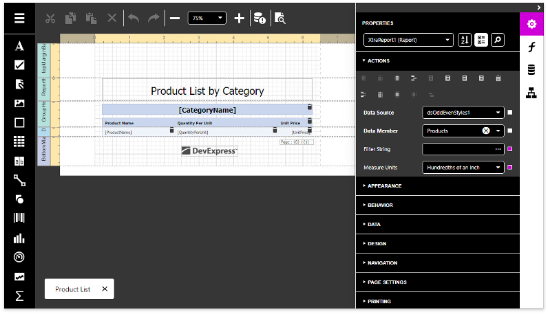 Theme Settings Report and Dashboard Server DevExpress Documentation