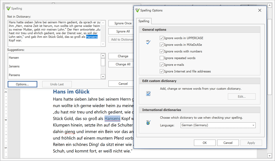 Spell Checker WinForms Controls DevExpress Documentation