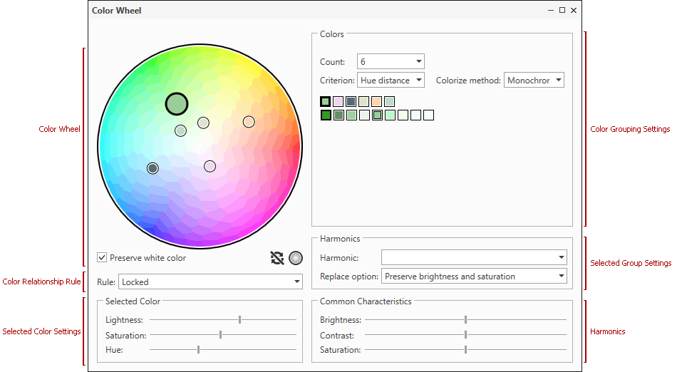 Color Wheel Window WPF Theme Designer DevExpress Documentation