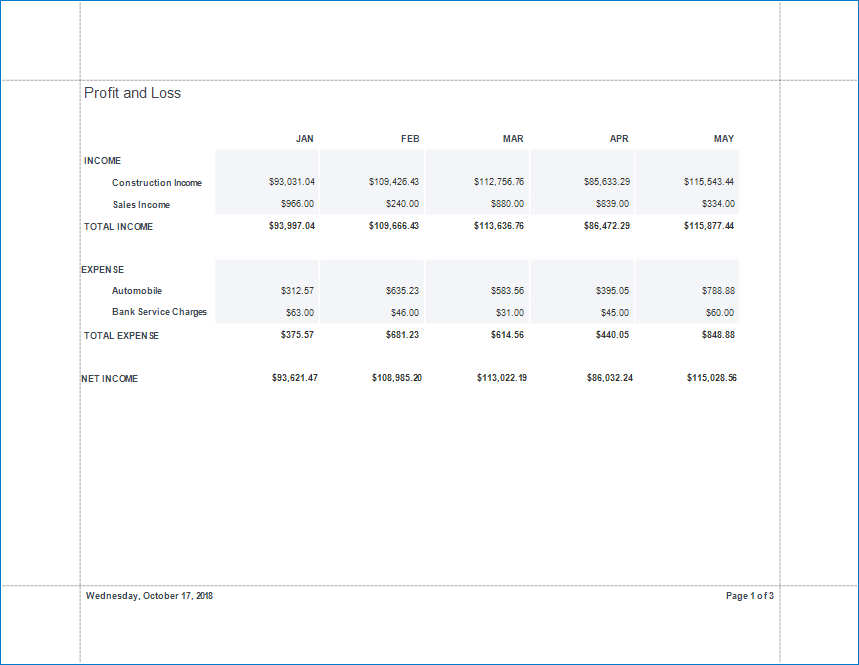 Create a Vertical Report in the Visual Studio Report Designer