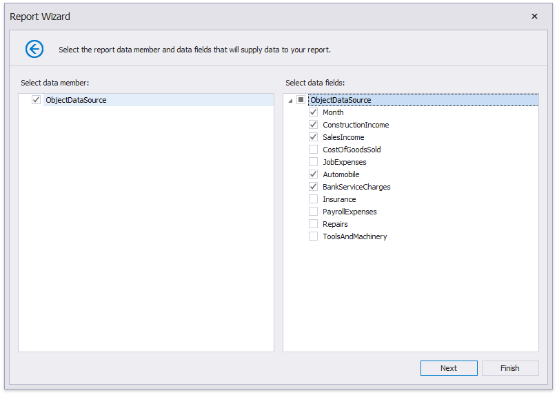 Create a Vertical Report Reporting Tools DevExpress Documentation
