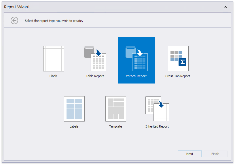 Create a Vertical Report in the Visual Studio Report Designer