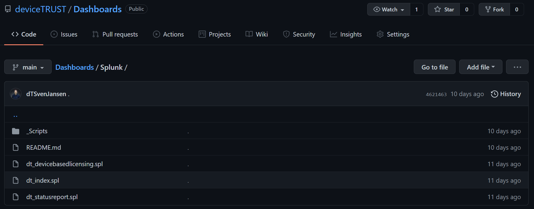 Splunk Dashboards deviceTRUST Documentation