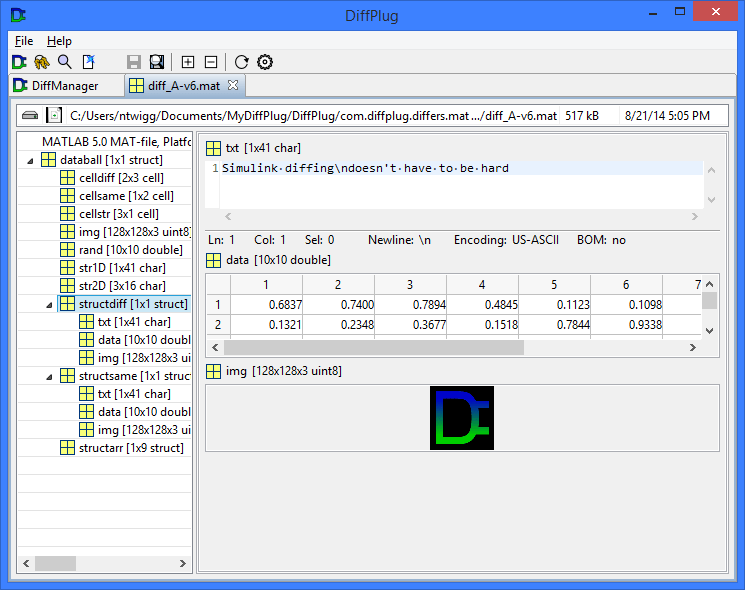 MATFile DiffPlug Docs