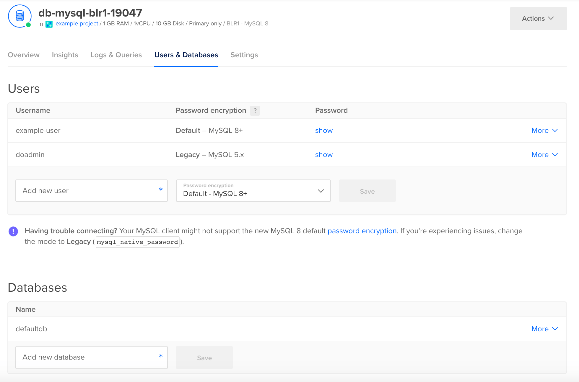 How to Manage MySQL Users and Databases in a Database Cluster